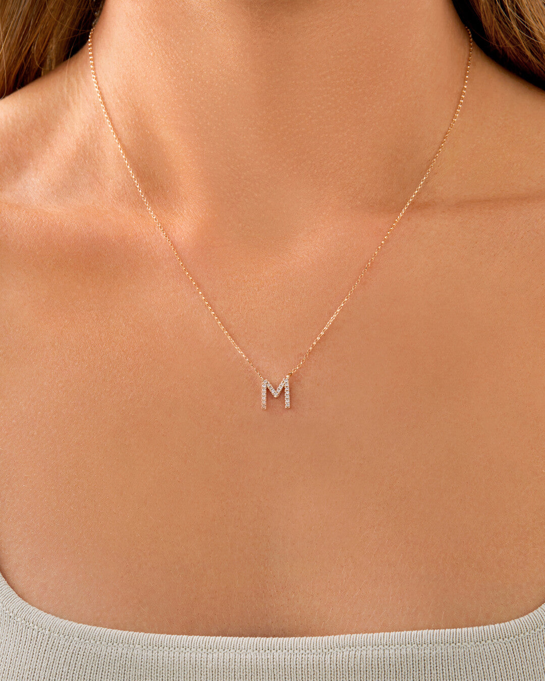 Round Cut Cubic Zirconia in 925 Sterling Silver Necklace 4