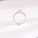 Stunning 0.5 - 1.5 CT Princess Moissanite Engagement Ring with Pave Design 9