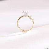 Stunning 0.5 - 1.5 CT Princess Moissanite Engagement Ring with Pave Design 9