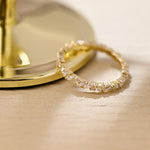 0.1 TCW Marquise & Round Cut Pave Moissanite Bridal Wedding Band 9
