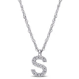 Round Cut Cubic Zirconia in 925 Sterling Silver Necklace 15