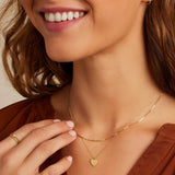 Round Cut Cubic Zirconia in 925 Sterling Silver Necklace 4