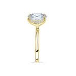 Stunning 3.0 CT Oval Moissanite Engagement Ring Hidden Halo Design 3