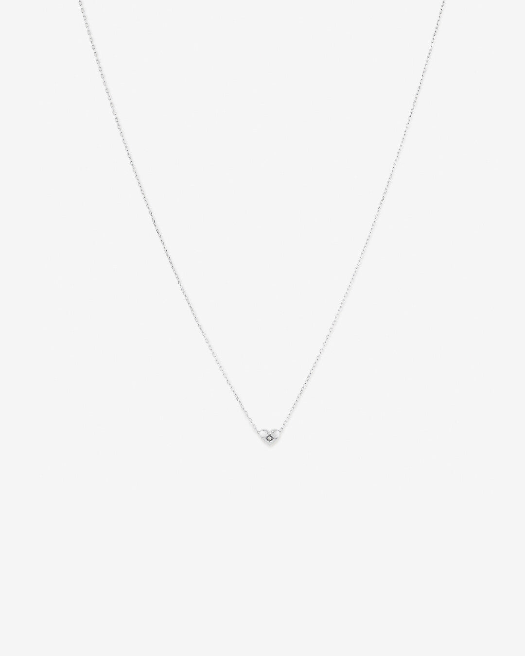 Round Cut Cubic Zirconia in 925 Sterling Silver Necklace 1