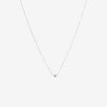 Round Cut Cubic Zirconia in 925 Sterling Silver Necklace 1