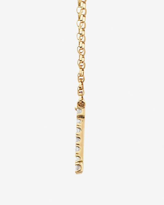 Round Cut Cubic Zirconia in 925 Sterling Silver Necklace 2
