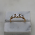 0.50 CT Round 3 Stones CVD E/VS1 Diamond Engagement Ring 5