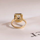 Stunning 1.5 - 2.5 CT Radiant Moissanite Engagement Ring with Pave & Halo Design 10