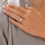 Stunning 1.38 CT Round Moissanite Engagement Ring with Halo & Pave Designs 4