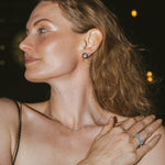 1.0 CT Round Moissanite Diamond Necklace in Solid Gold 3