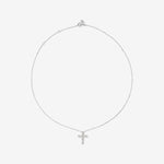 Round Cut Cubic Zirconia in 925 Sterling Silver Necklace 3