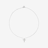 Round Cut Cubic Zirconia in 925 Sterling Silver Necklace 3