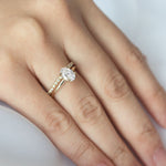 Stunning 1 CT Oval Moissanite Engagement Ring With Solitaire Design 7