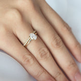 Stunning 1 CT Oval Moissanite Engagement Ring With Solitaire Design 7