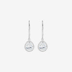 Round Cut Cubic Zirconia in 925 Sterling Silver Earrings 2