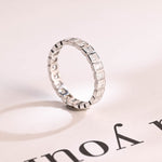 Stunning 0.5 TCW Radiant Moissanite Stones Full Eternity Wedding Band 10
