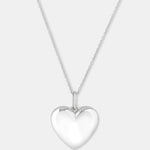 Round Cut Cubic Zirconia in 925 Sterling Silver Necklace 1