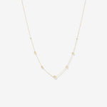 Round Cut Cubic Zirconia in 925 Sterling Silver Necklace 1