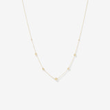 Round Cut Cubic Zirconia in 925 Sterling Silver Necklace 1