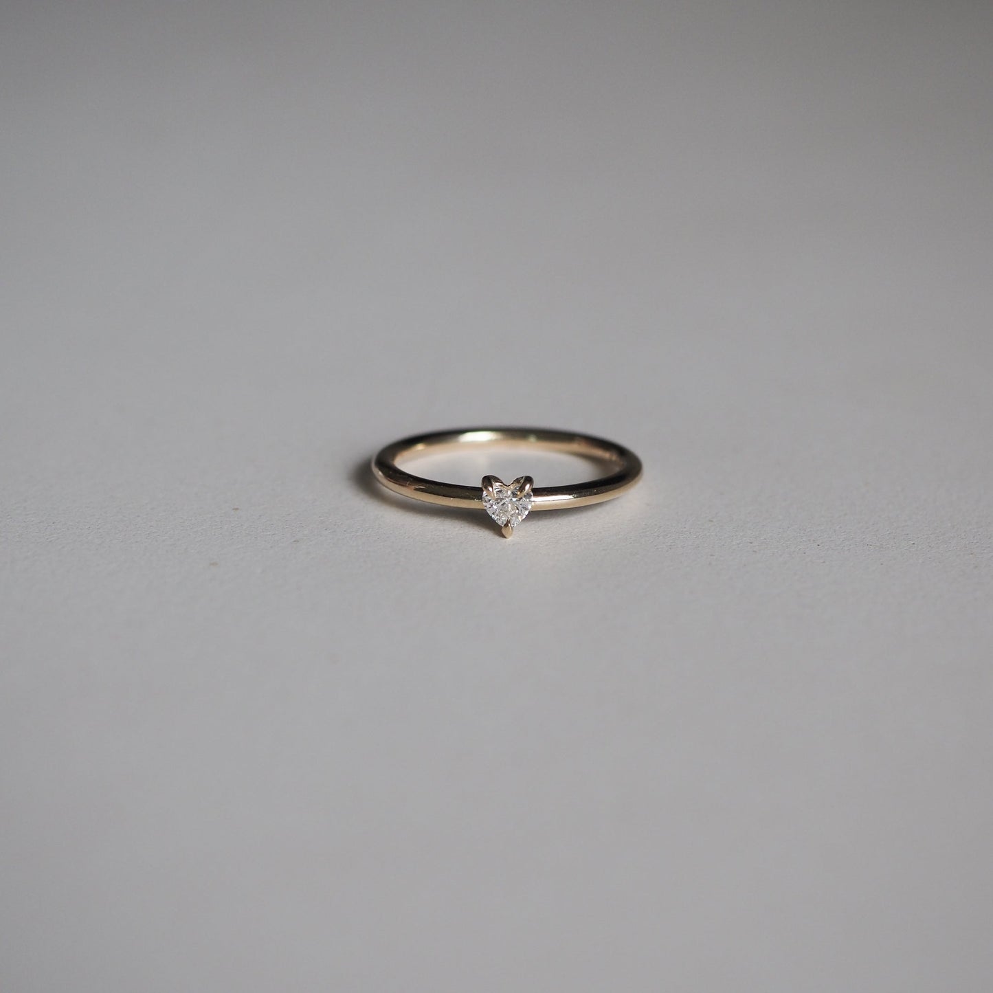 Stunning 0.15 CT Heart Moissanite Engagement Ring with Solitaire Design 1