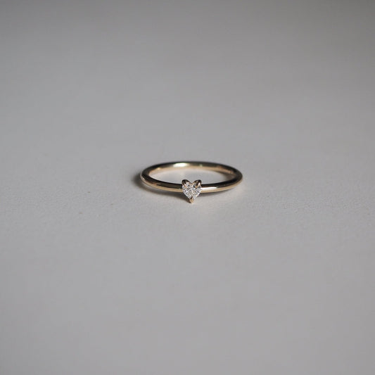 Stunning 0.15 CT Heart Moissanite Engagement Ring with Solitaire Design 1