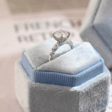 Stunning 2.0 CT Round Moissanite Engagement Ring with Multiple Stones Design 8