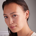 0.21 TCW Round Peridot Lab Made Diamond- August Birthstone Studs 2