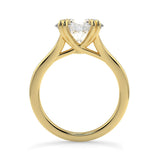 Stunning 2.85 CT East West Oval Moissanite Engagement Ring with Solitaire Design 3