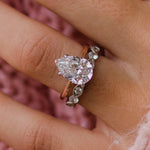 Pear Cut Solitaire Style Cubic Zirconia in 925 Sterling Silver Ring 2