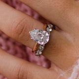 Pear Cut Solitaire Style Cubic Zirconia in 925 Sterling Silver Ring 2