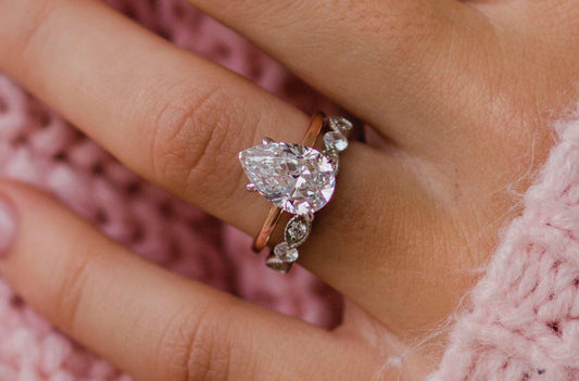 Pear Cut Solitaire Style Cubic Zirconia in 925 Sterling Silver Ring 2