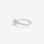 Stunning 1.20 CT Pear Moissanite Engagement Ring in Pave Designs 4