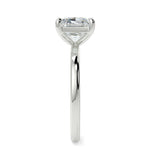 Stunning 2.45 CT East West Radiant Moissanite Engagement Ring with Solitaire Design 7
