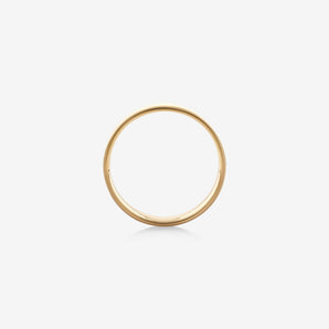 Classic Flat Men's Wedding Band in Solid Gold