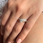 Stunning 0.50 TCW Emerald Moissanite Stones Full Eternity Wedding Band 6