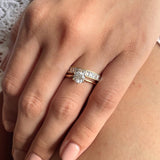 Stunning 0.50 TCW Emerald Moissanite Stones Full Eternity Wedding Band 6