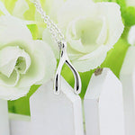 Round Cut Cubic Zirconia in 925 Sterling Silver Necklace 3