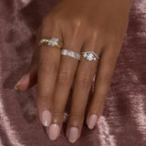 Stunning 0.26 TCW Round Moissanite Stones Cluster Wedding Band 6