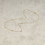 0.50 TCW Round Moissanite Diamond Bezel Necklace in Solid Gold 3