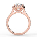 Stunning 2.45 CT Radiant Moissanite Engagement Ring with Halo & Pave Design 9