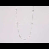 Round Cut Cubic Zirconia in 925 Sterling Silver Necklace 3