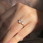 Stunning 2.0 CT Oval Moissanite Engagement Ring with Three Stone Design 7