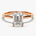 Stunning 1.50 CT Emerald Moissanite Engagement Ring with Solitaire Design 5
