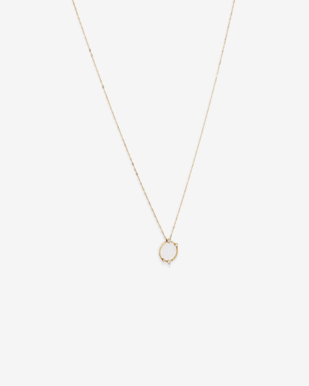 Round Cut Cubic Zirconia in 925 Sterling Silver Necklace 4