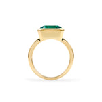 4 CT Emerald Emerald Lab Made Diamond-May Birthstone Engagement Ring 4