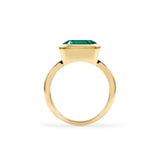 4 CT Emerald Emerald Lab Made Diamond-May Birthstone Engagement Ring 4