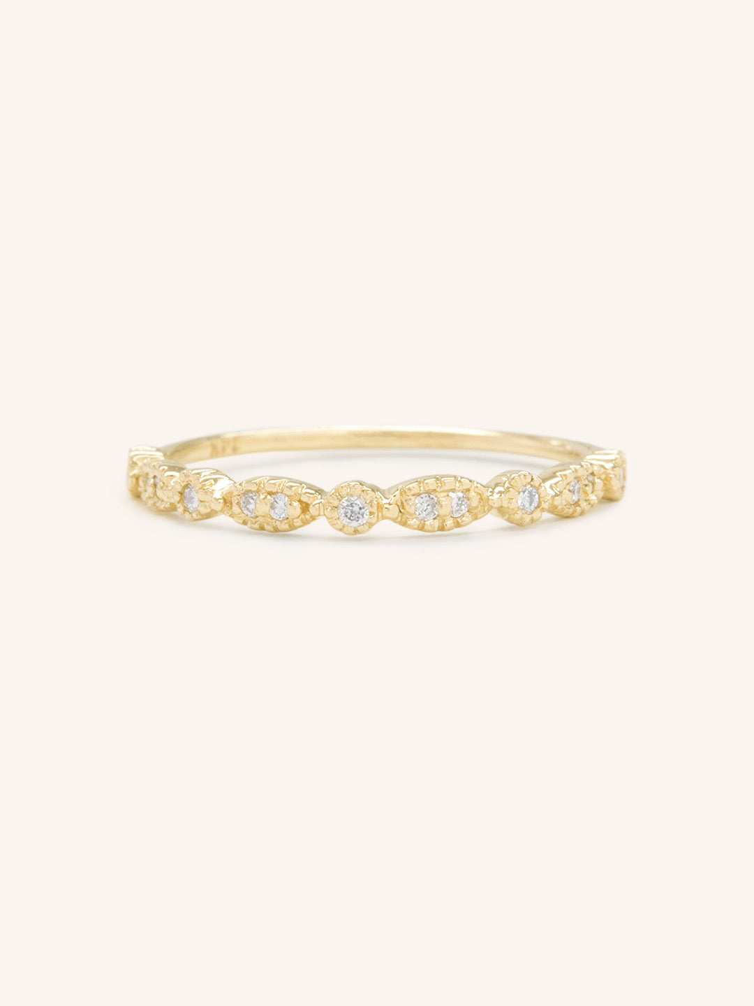 Stunning 0.2 TCW Round Moissanite Stones Half Eternity Wedding Bands 1
