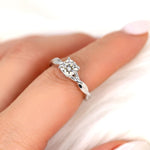 Stunning 1 CT Cushion Moissanite Engagement Ring With Solitaire Design 6