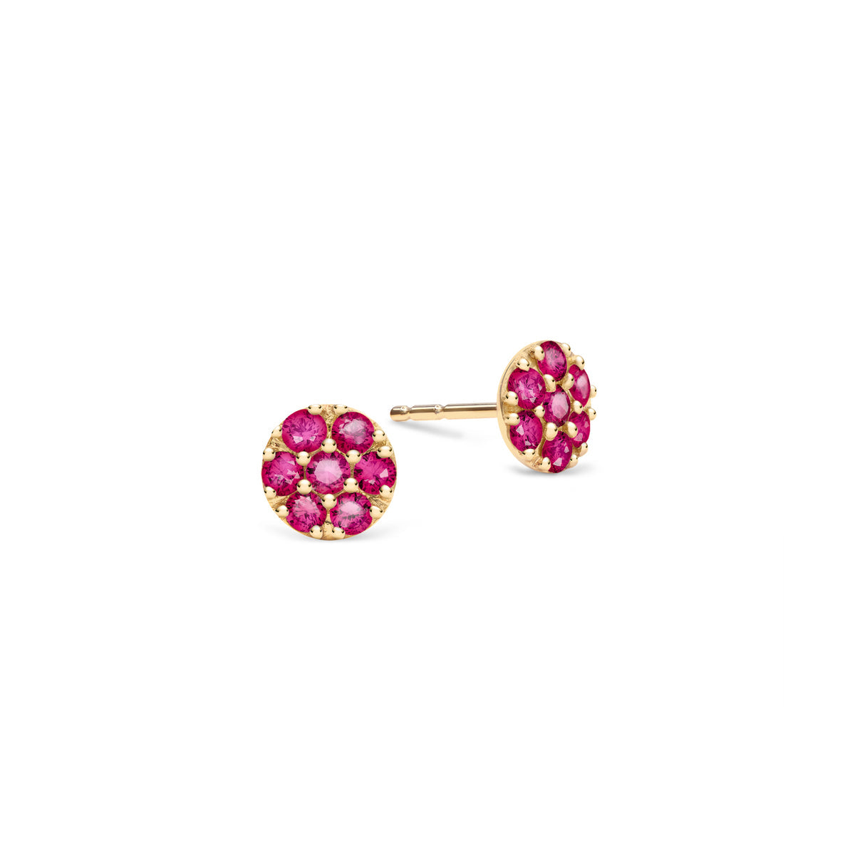 0.7 TCW Round Rudy Lab Made Diamond- July Birthstone Stud Earring 1