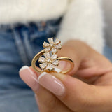 Stunning 0.71 CT Round & Pear Moissanite Stones Lifestyle Wedding Bands 5